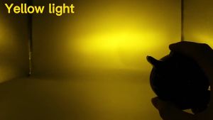 2pc mini owl driving light motorcycle led high low beam dual color 6000k white yellow super bright