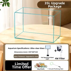 Yee | Decorative Glass Fish Tank Desktop Aquarium