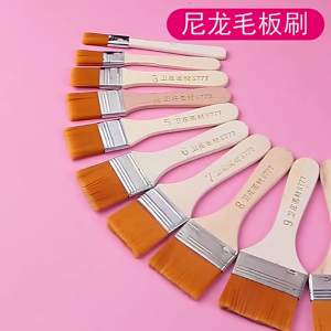 KK Wooden Handle Painting Brushes Nylon Paint Brush Watercolor Oil Painting Brush Art Paint Brush