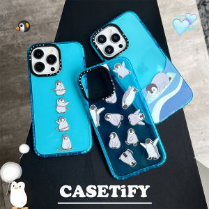 KIKI Cute animal penguin Case.tify phone case For iPhone 15 15pro 15promax 14 14plus 14pro 14promax 11 12 13promax x xr xsmax High quality shockproof soft Case Protective Cartoon printing Blue