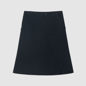 ICICLE | Winter Wool and Cashmere Double-Faced Half Skirt