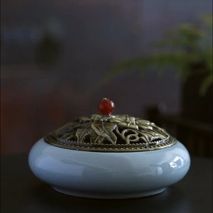 Large ceramic incense burner | Incense stick and ring holder suitable for home/incense ceremony/coil incense burner