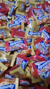 Kẹo alpenliebe kẹo cứng mix vị caramen + vị dâu kem