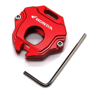สำหรับฮอนด้า CB650R CBR650R CB500X CB500F CB1100 CBR1000RR CBR600RR รถจักรยานยนต์ที่ครอบกุญแจโซ่พวงกุญแจเปลือกหอย CBR CB 650R 500X