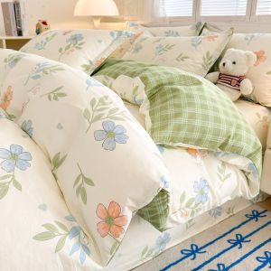 MINGSHA | 2026 Autumn Winter Pure Cotton Single Dormitory Bedding Set