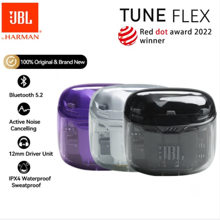 Tune Flex TWS Wireless Earbuds Ghost Black