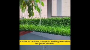 Rumput Sintetis 25mm: Karpet Hijau Rumput Palsu & Tikar Rumput Dengan Lubang Drainase