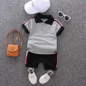 cotton Simplicity high quality Children short-sleeved clothes suits Baby Clothes Sets Casual childrens clothing