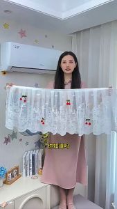 Air Conditioner Dust Cover Wall Mounted Aircondition Windshield Curtain Washable Conditioning Decor