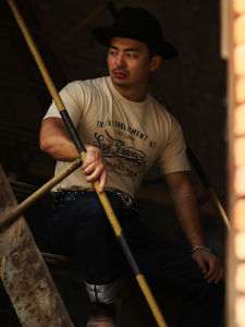 Amekaji Heavy Weight Cotton Military Parka Distressed Vintage Washed T-shirt American Retro Letter Short Sleeve Japanese Fashion