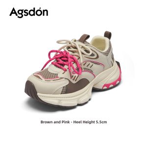 Agsdon | Thick Sole Summer New Mesh Breathable Comfortable Sport Casual Shoes