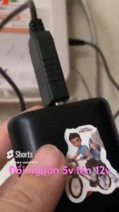 Đổi nguồn dùng cho wifi đổi nguồn từ 5V lên 12V 0.8-1Ah. chân cắm 5.5x2.1mm