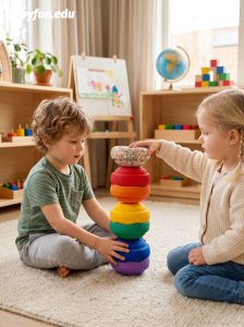 Macaron Rainbow Sensory Training Balance Stone Toys
