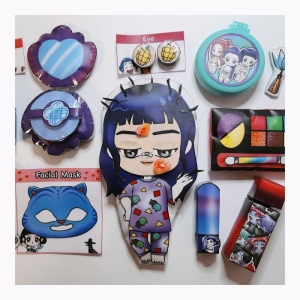 KPOP Magic เด็กผู้หญิง Group Skincare Blind Bag ของเล่นสร้างสรรค์ DIY สำหรับเด็ก ติดกระดาษตัดรูป ตัวต่อ ของเล่นสร้างสรรค์