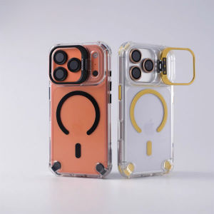 Invisible Stand Transparent Phone Case For iPhone 17 16 15 14 13 12 Pro Max Compatible with MagSafe Shockproof Hard Cover with Stand For iPhone 17 Air 16 15 14 Plus Drop Protection Casing