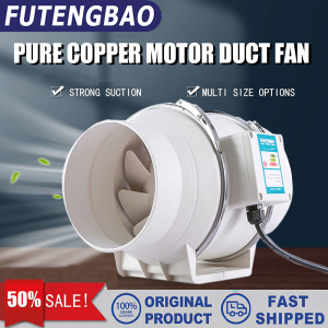 4/5/6/8 Inch White Circular Duct Fan 2600 Speed Strong Ventilation Fan Kitchen Range Hood Bathroom Exhaust Fan Silent Fan 220V Exhaust Duct Duct Exhaust Fan Ventilation Exhaust | Low Noise | Large Air Volume | Energy Saving