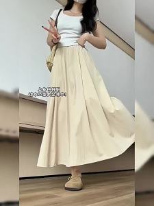 XIANYIJIAO | Summer Petite & Plus Size A-Line Midi Skirt