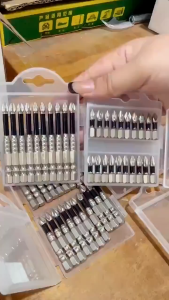 6pcs K5 chống trượt Đầu lô từ tính Độ cứng cao Chống va đập Đầu tuốc nơ vít điện 25-150mm Chống trượt Mũi khoan đầu chéo Dụng cụ cầm tay điều khiển vít