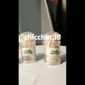 Tusuk Gigi Bambu Kemasan Plastik / Toothpick Bambu Serbaguna / Murah Tusuk Gigi Bambu Isi 100 Pcs