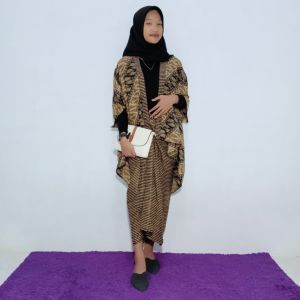 Batik Set Cardigan Baju Kondangan Kekinian Kebaya Wanita