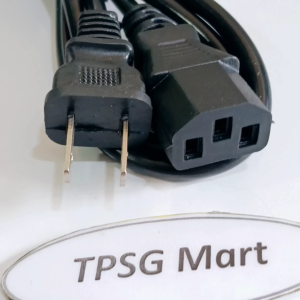 Dây nguồn máy tính bàn PC dây nồi cơm điện (Chuẩn C13) / Cáp dài 1.m chân cắm Dẹp