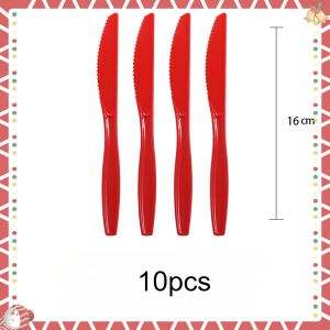 10 Pcs Christmas Themed Holiday Party Disposable Paper Tray Paper Cup Tablecloth Decoration Set Birthday Party Decorations