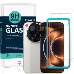Ibywind cho Xiaomi 17 Ultra 5g miếng bảo vệ màn hình (Gói 2) với 1PC bảo vệ ống kính kim loại 1PC sợi carbon miếng phim dán sau phụ kiện lắp đặt dễ dàng