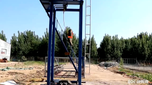 IIKKPP เข็มขัดนิรภัยป้องกันการตก เข็มขัดนิรภัยงานทางอากาศ เข็มขัดนิรภัยโพลีเอสเตอร์ เชือกคู่ ด้านหลังคู่