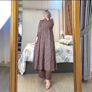 Setelan Tunik Wanita Terbaru Kekinian // KIRANA SET TUNIK
