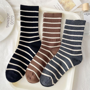 Cold Days Call for Stripe Socks Cozy Autumn Footwear Accessories Uoid Butterfly Brand Patterned Stockings for Men And Women