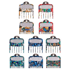 Bộ Lược Giới Hạn Chiều Dài Cắt Tóc Graffiti Làm Bằng Thép Không Gỉ Phụ Kiện Bảo Vệ Máy Cắt Tóc Bộ Dụng Cụ Tạo Kiểu Tóc 2/3/4 Món