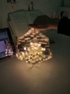 TAIDU Đèn ngủ hình khối acrylic dễ làm và có nguyên liệu đầy đủ