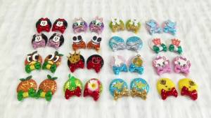 Herocross | Disney Glitter Disney Cartoon Minnie Mouse Ears Bow Hair Clips Kids Festival Hairpins DIY Party Barrettes Girls Hair Accessories