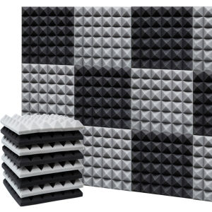 Acoustic Foam Panels-Sound Proof Foam PanelsFireproof&High Density Soundproof Foam Panels Work for Wall