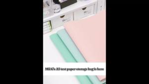 M&G A3 30-Pocket Binder with Plastic Sleeves(Green),19.6x12.2 inchHeavy Duty Art Portfolio Folder with Clear Sheet Protectors,Presentation Display Book for Artwork Document Organizer