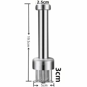 Dụng Cụ Làm Mềm Thịt Bằng Thép Không Gỉ 304 Kim Châm Mềm Thịt Nhanh Chóng Dùng Trong Gia Đình Dụng Cụ Nhà Bếp Búa Kim Loại Thân Thiện Với Môi Trường