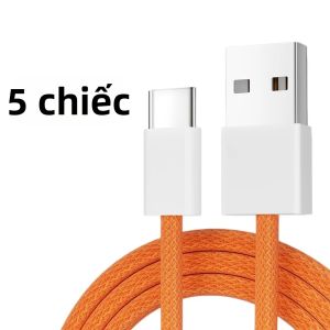 Cáp Sạc Nhanh USB A Sang USB C 240W 5 Chiếc Dành Cho iPhone 17/16/15 Samsung Huawei Xiaomi - Dây Sạc Tốc Độ Cao Với Dòng Điện Tối Đa 6A