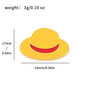Bandai | Anime Luffy Pin Creative Skull Enamel Badge Metal Accessory for Backpack or Clothes Gift