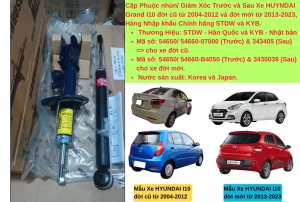 Cặp Phuộc Nhún (Giảm xóc) Trước Xe Hyundai Grand i10 đời 2004-2012 Hàng Cao Cấp - Nhập Khẩu từ Hàn Quốc