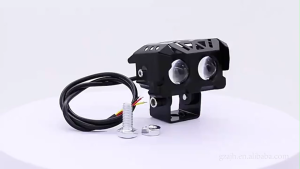 MOFOX B2 Laser Gun Mini Driving Light 40W MDL Dual Color High/Low Beam Motorcycle LED Lights Spotlight Auxiliary Light Work Light For Motorcycle