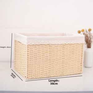 Woven Basket Organizer Drawer Storage