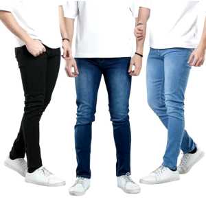 Celana Jeans Pria Bahan Streatch Melar Pensil Slim fit Cowok Panjang cowo skinny