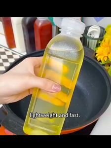 Botol Minyak Saus Kecap Anti Tumpah 500ml & 300 ml Botol Saos Dengan Tutup Fliptop Multifungsi Botol Portable Plastik Tebal Transparan Anti Tumpah Perlengkapan Dapur Serbaguna BRG