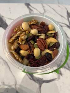 Christmas Bucket Mixed Nuts and Berries Trail Mix(500 grams net weight bucket)- ideal for gift -imported