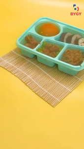 Biggy Hana Kotak Bento 4skat & 5skat Lunch Box Kotak Bekal Makanan Hana Bento 4skat Dan 5skat Box Kotak Makan Kado Souvenir Ultah Omprengan Tempat Bekal Wadah Makanan Anti Tumpah Plus Tutup Rapet BPA Free