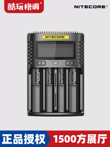 NITECORE Màn Hình Thông Minh 4 Khe Cắm USB Sạc Nhanh 3000mA 18650 Pin Sạc Di Động Ngoài Trời Phụ Kiện Chiếu Sáng