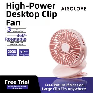 SOLOVE | Rechargeable Mini USB Clip-on Fan