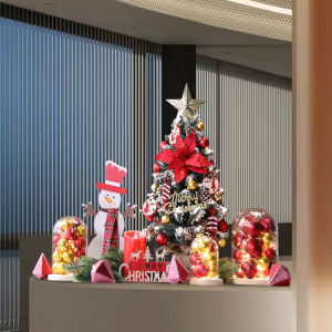 Gulingyisheng Christmas Tree Decorative Accessories Luminous Tabletop Scenic Arrangement Package Creative Small Scene Decoration