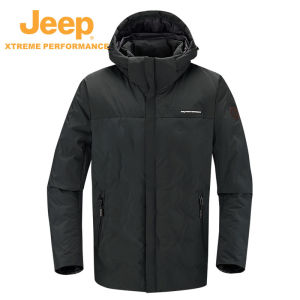 Jeep | Jeep Official Flagship Store Outdoor Winter Down Jacket Mens Waterproof Warm Travel Outerwear Skiing Coat Windproof Breathable