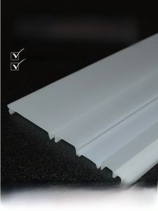 Extended Length White PC Cover for LED Strip Lights Plastic Light Bar Cover Soft Light Cover for Lighting Channels Home Decor